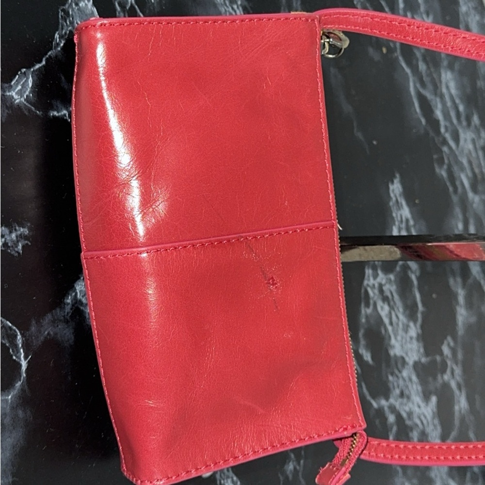 НОВО Jewel Leather Crossbody Bag Cranberry Red Small Bag Purse AUTHENTIC - Picture 8 of 9